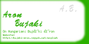 aron bujaki business card